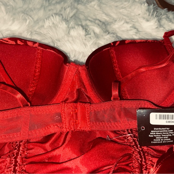 BODYRAGE cropped Rouched Bustier back string ties - Picture 3 of 3